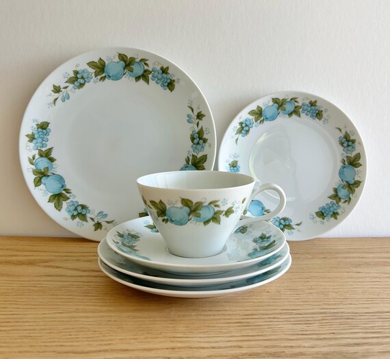 Noritake Blue Orchard Pattern 1960s Cook N Serve China Salad