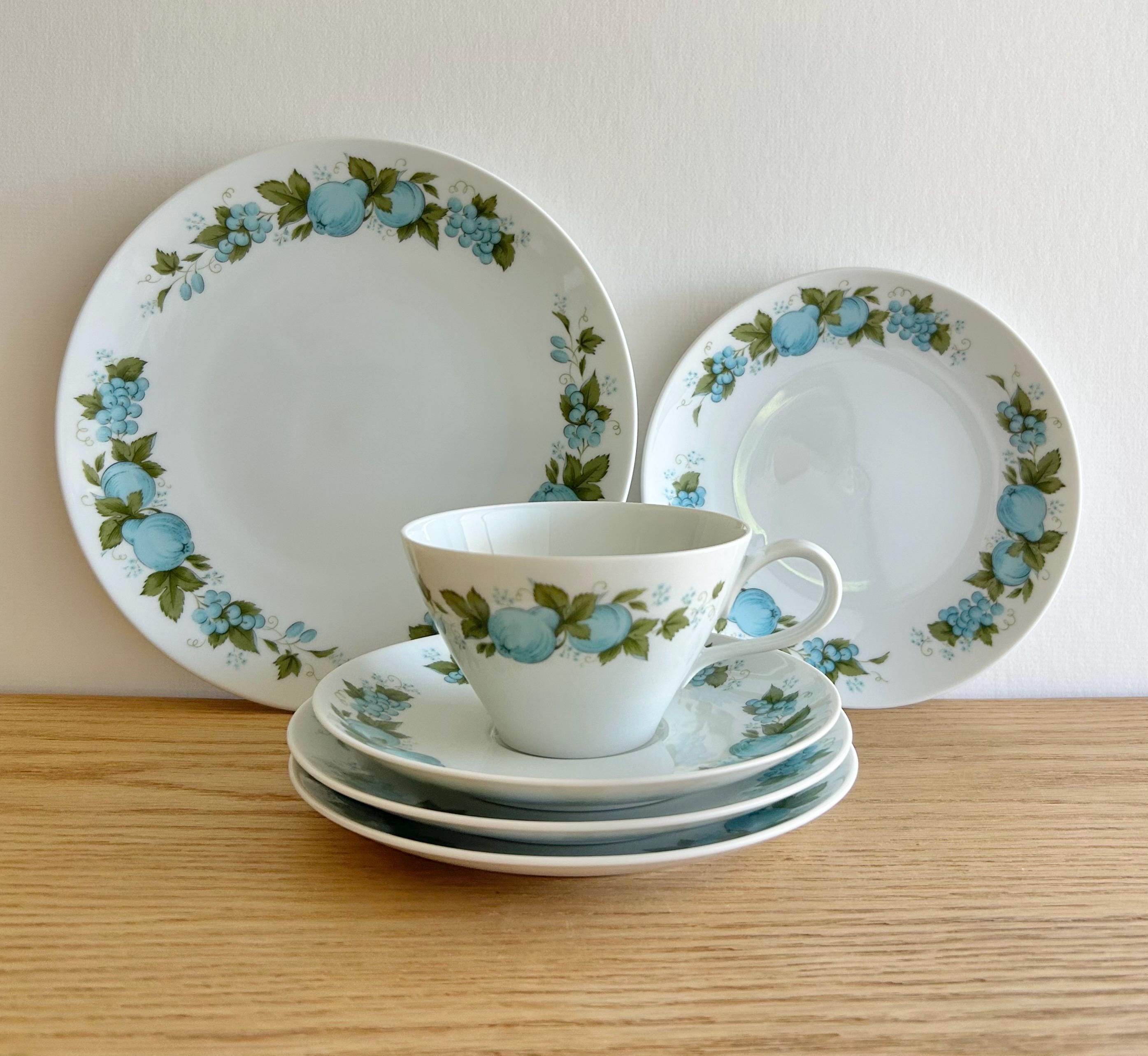 Noritake Blue Orchard Pattern 1960s Cook N Serve China Salad
