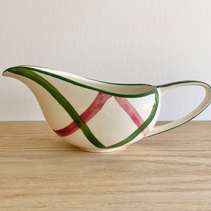 Vernonware Gayety creamer 1948-1954 made in California red and green stripes