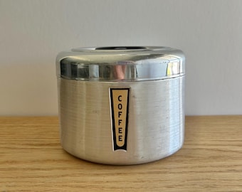 Bote de café de aluminio vintage