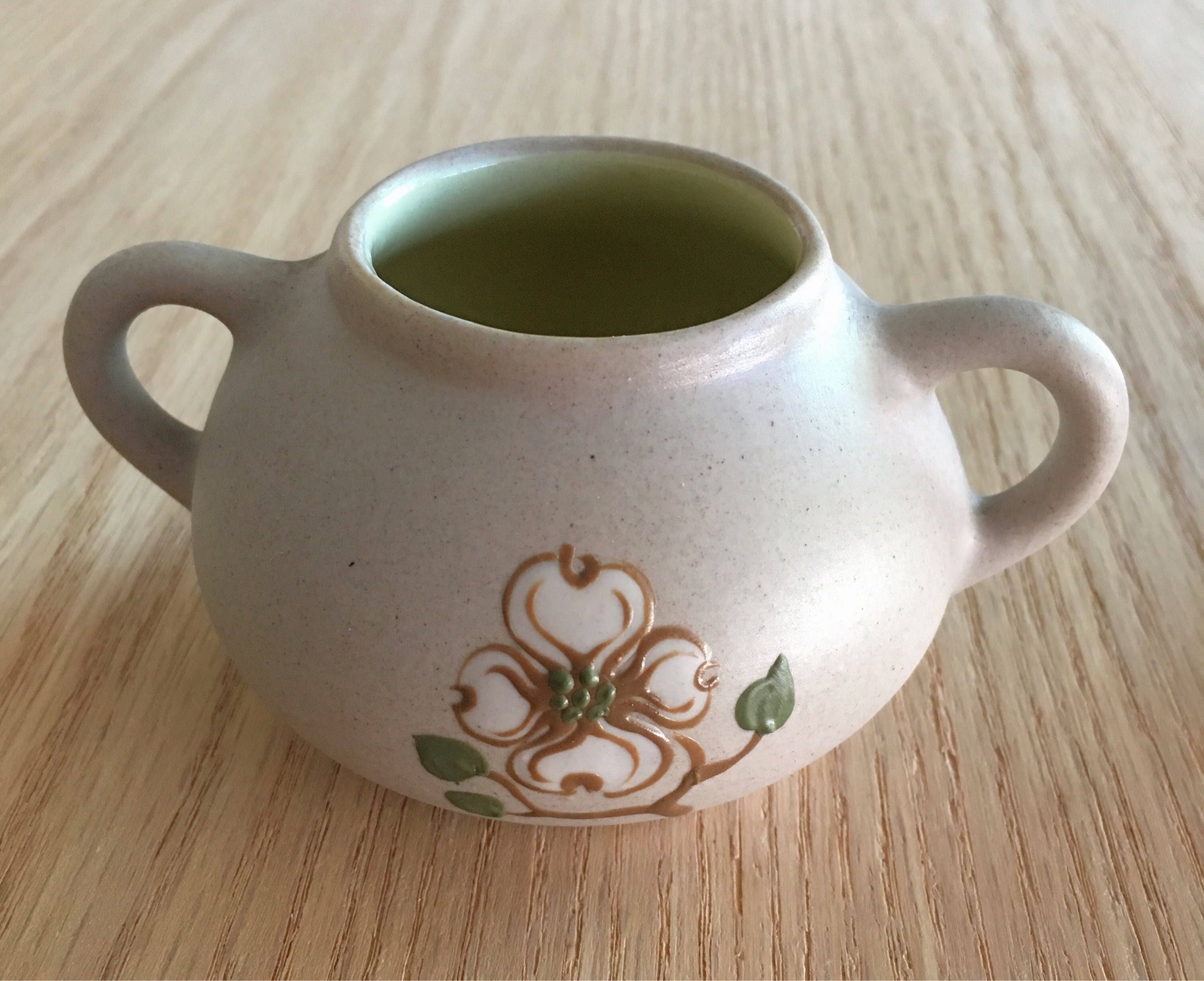 Pigeon Pottery Sugar Bowl and Creamer Vintage Tennissee Etsy