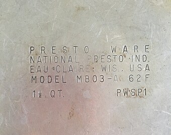Presto Ware Aluminum Pans With Lids Sold Individually Cool