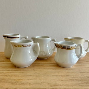 Vintage cream pitcher collector’s set of 5