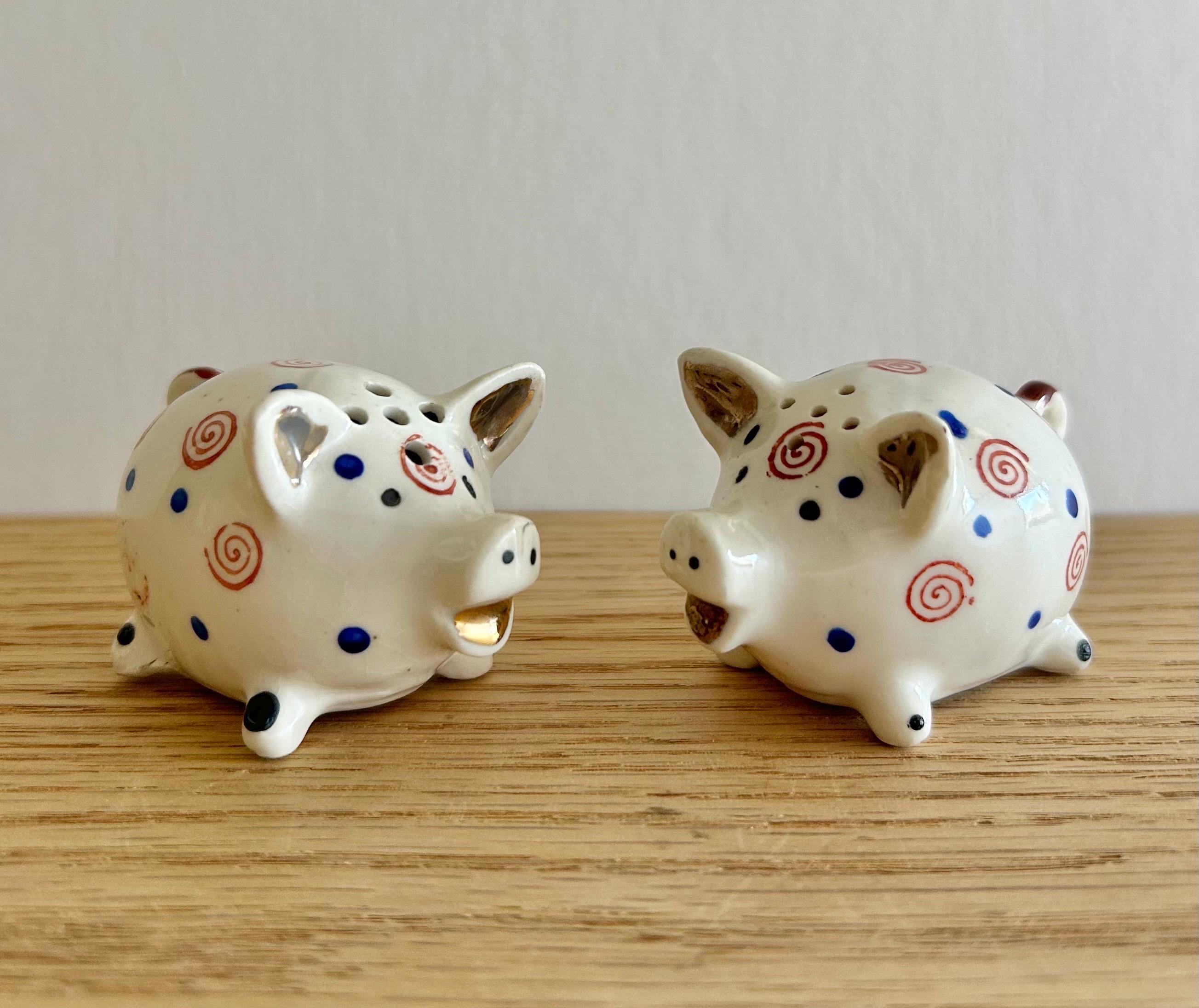 Vintage Pig Salt and Pepper Shakers Made in Japan Mid Century - Etsy
