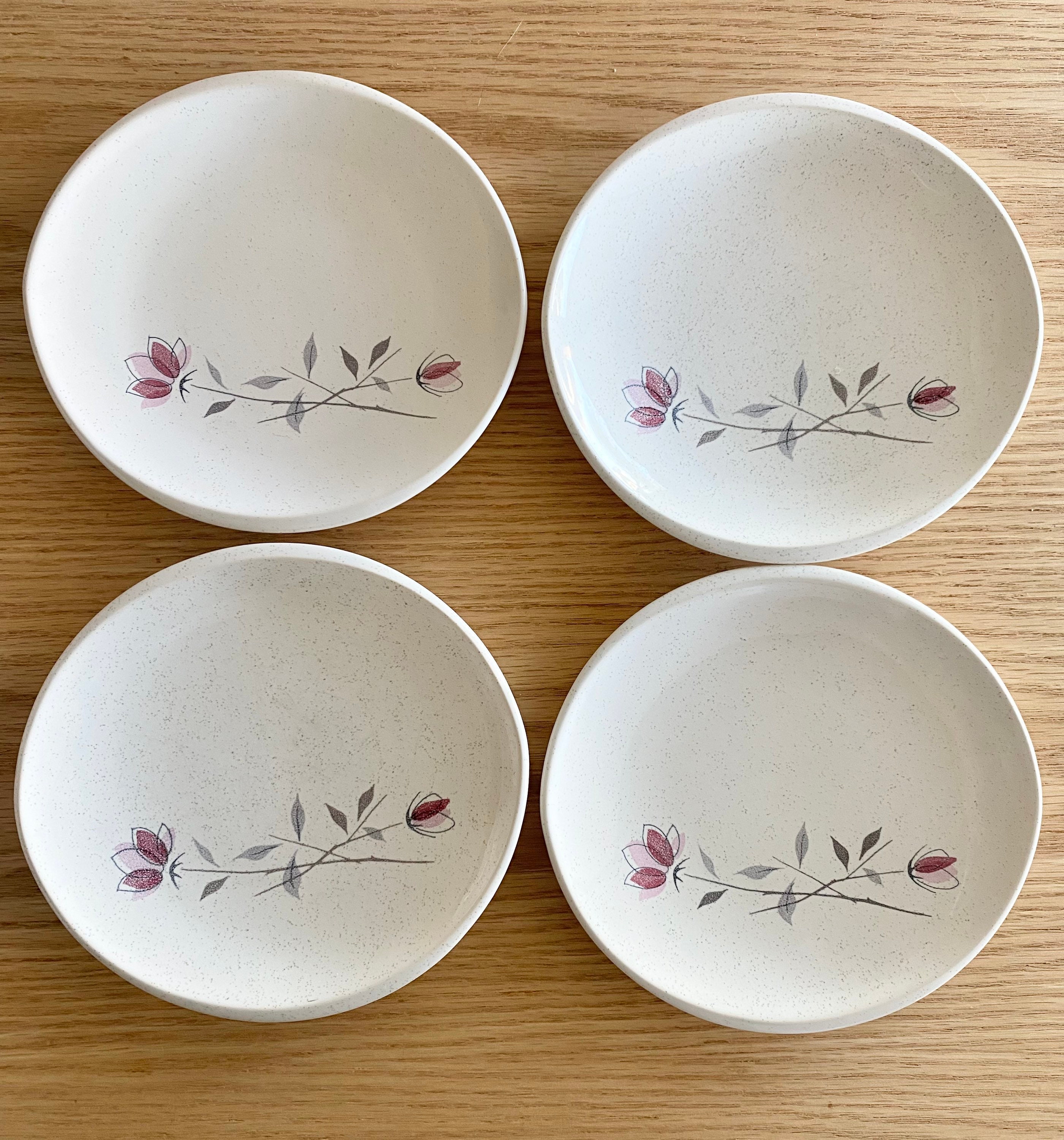 Franciscan Duet bread plates set of 4 1956-1961