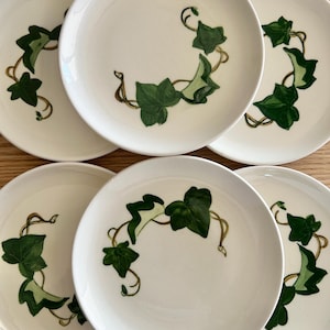 Conjunto de 6 pratos de pão Metlox Poppytrail California Ivy