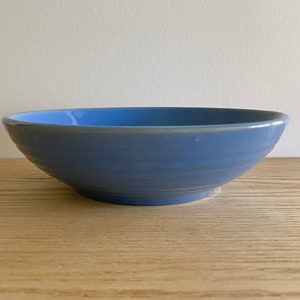 Bauer Los Angeles-aardewerk blauwe slakom
