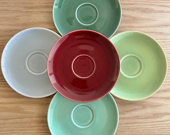 Universal Ballerina replacement saucers in chartreuse, forest green, burgundy, gray and jade green sold individually