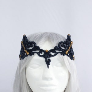 Black and Gold Latex Circlet