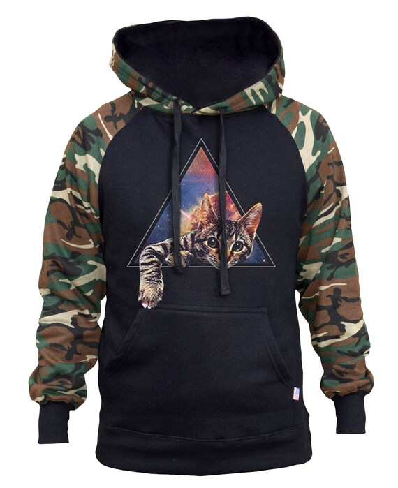 camo cat hoodie
