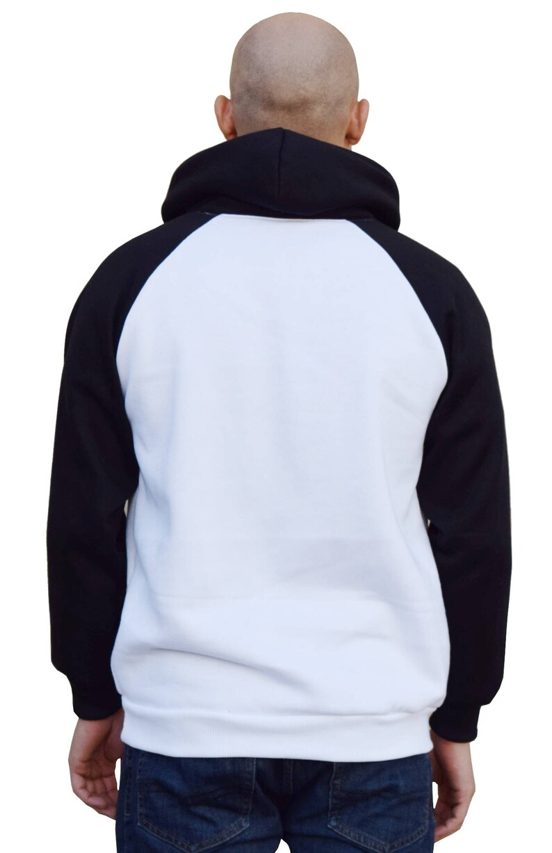 Christmas French Bulldog Men/'s Raglan Hoodie Whiteblack All size S-3XL B1458