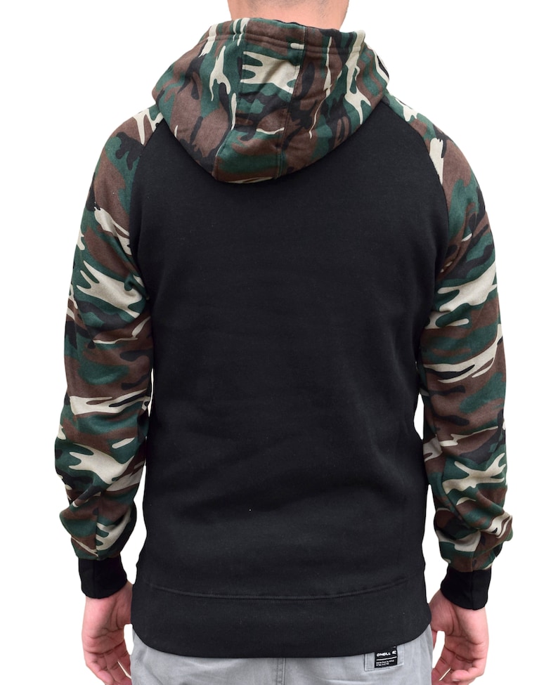 Men/'s Catzilla Two Tone Hoodie CamoBlack  All size S-3XL