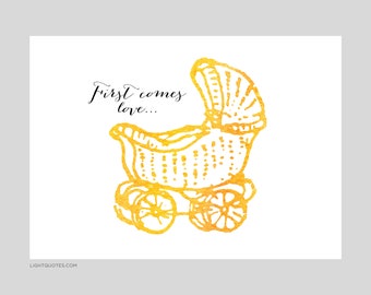 Baby Shower Invitation o New Baby Card in giallo, blu o rosa. Scarica, stampa e divertiti!