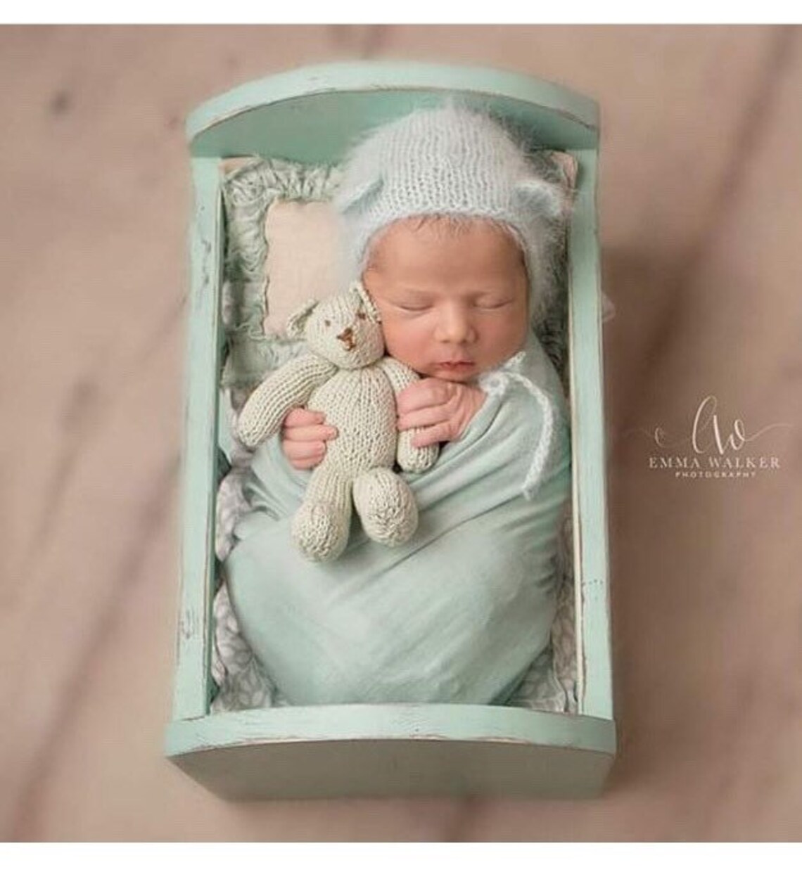 Newborn bed prop Chose your own colour Distressed Painted Etsy