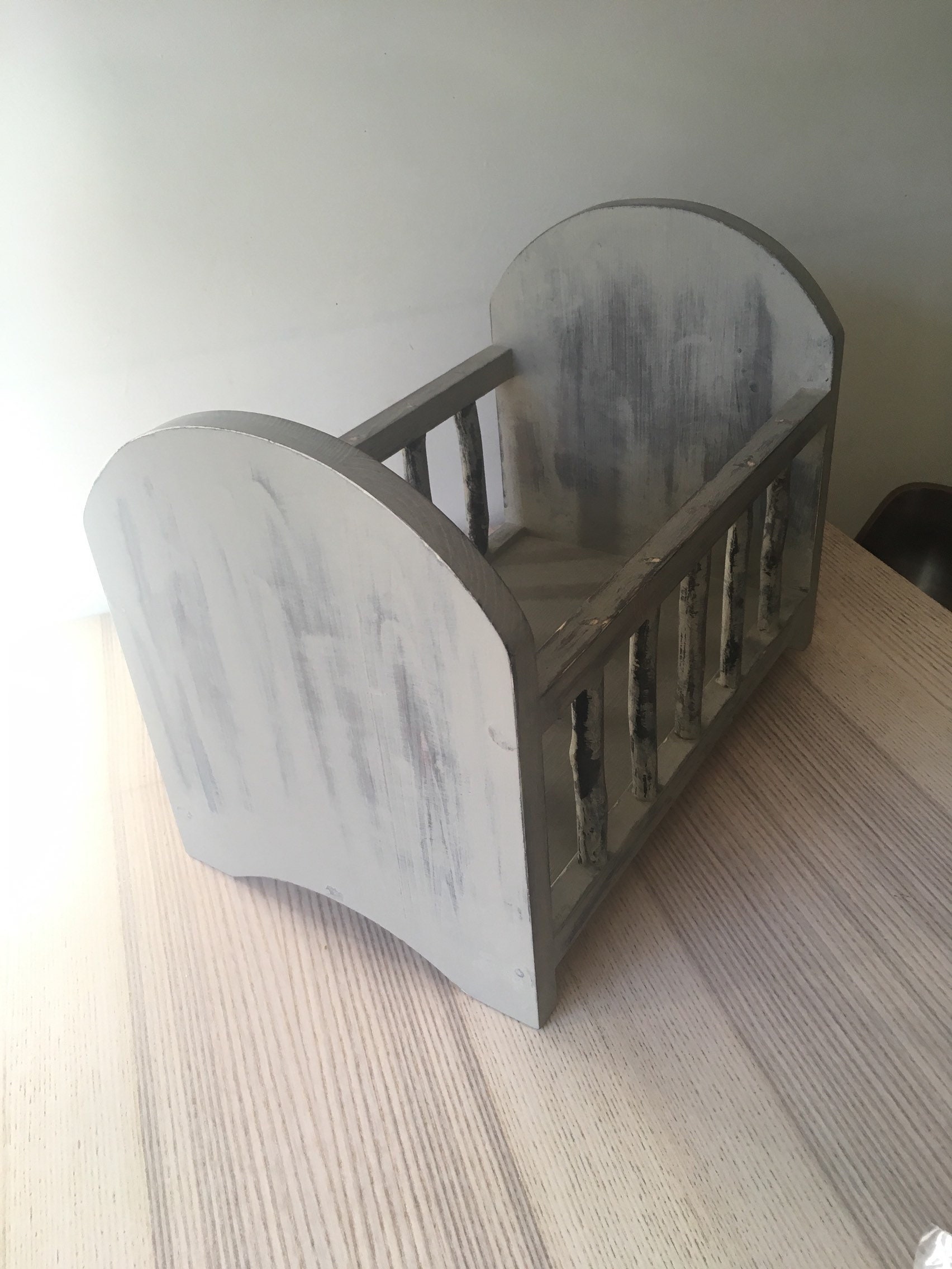 Newborn bed prop Chose your own colour Distressed Painted Etsy