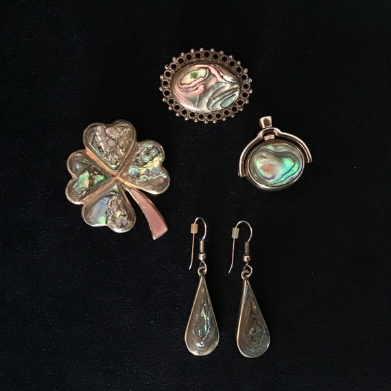 Vintage Broche Pendentif Bleu et Perles Cristaux Bleu Bébé - France