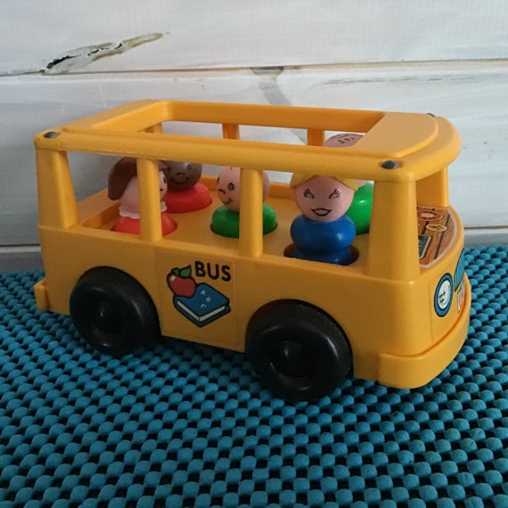 Vintage 1988 Playmobil City Bus-Rare-See Pictures-with 7 Figures