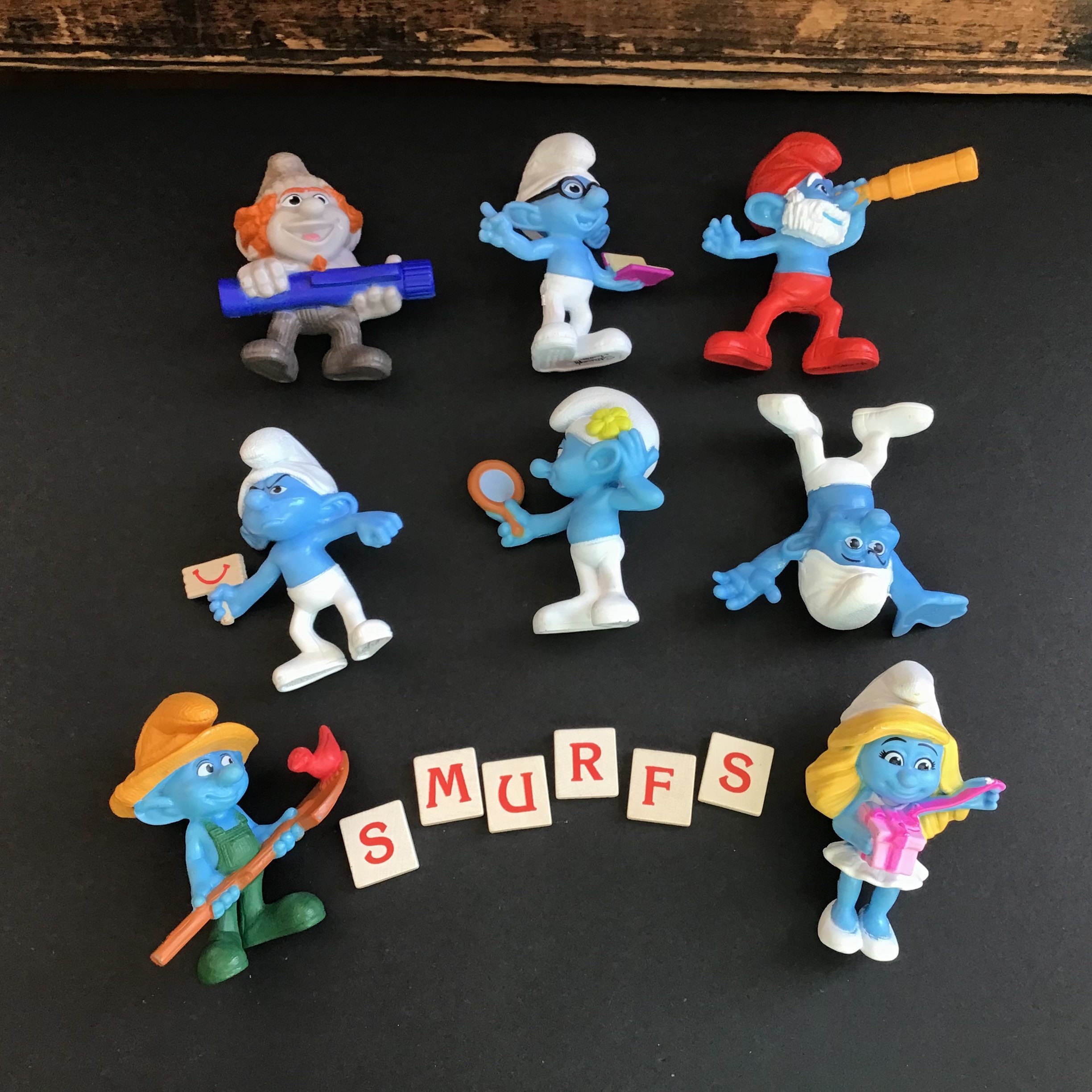 McDonalds Smurfs Figures Happy Meal Toys Lot of 7 (3 Smurfettes) 2011, 2013