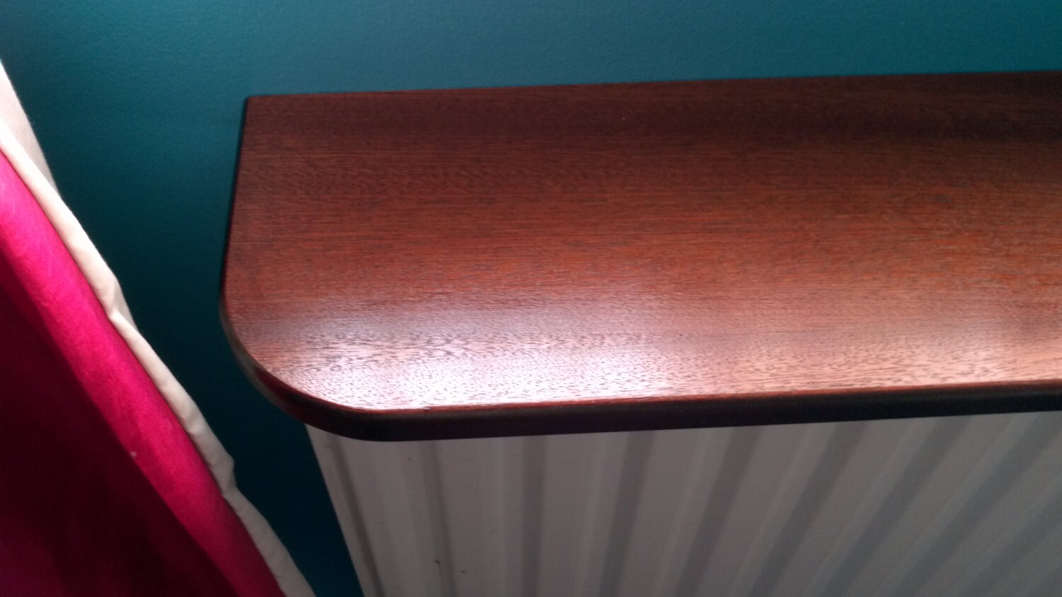 Mahogany Veneered Radiator Shelf Made To Order Etsy