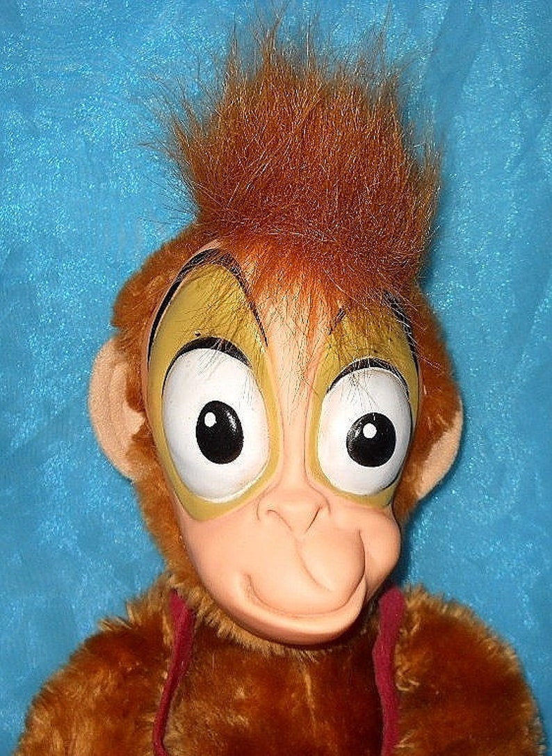 Abu Pet Monkey Aladdin Movie The Disney Store Stuffed Animal | Etsy