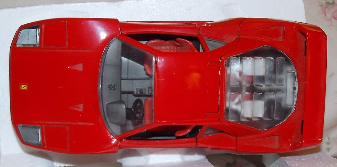 Tonka Polistil Red Ferrari F40 Die-cast Car Toy 1:25 Scale | Etsy