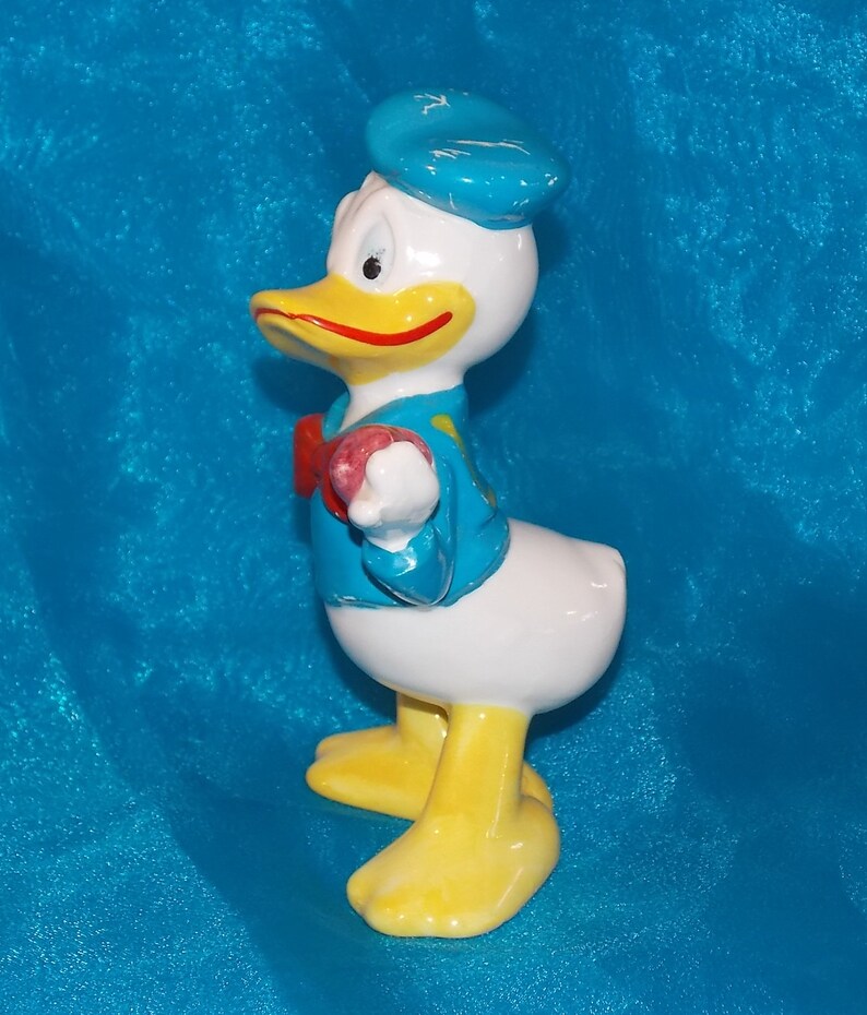 Donald Duck Holding an Apple Walt Disney Productions Japan Etsy