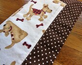 Playful Puppy Receiving Blanket Newborn Swaddle Blanket Baby Shower Gift
