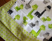Baby Giraffe Receiving Blanket Gender Neutral Receiving Blanket