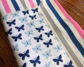 Butterfly Flannel Receiving Blanket Swaddle Blanket Flannel Receiving Blanket