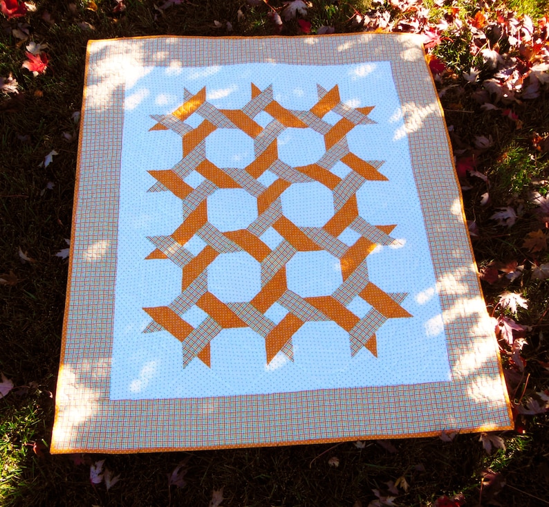 Modern Celtic Twist Orange Baby Boy Bedding Baby Boy Etsy