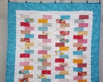 Floral Baby Girl Quilt |  Baby Girl Nursery |  Girl Bedding | Floral Nursery | Floral Bedding | Floral Decor