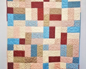 Shabby Chic Quilt | Shabby Chic Lap Quilt | Shabby Chic Bedding | Shabby Chic Floral Quilt | Couch Throw | Floral Quilt