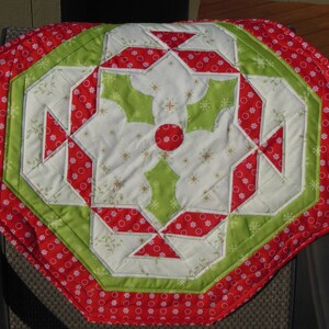 Christmas Table Topper | Christmas Decor | Christmas Mini Quilt | Housewarming Gift