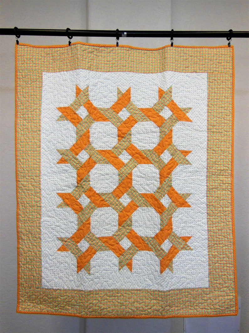 Modern Celtic Twist Orange Baby Boy Bedding Baby Boy Etsy