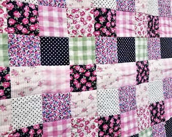 Baby Girl Quilt | Baby Girl Bedding | Baby Girl Nursery | Floral Nursery | Boho Chic Nursery | Boho Chic Decor | Boho Chic  Bedding