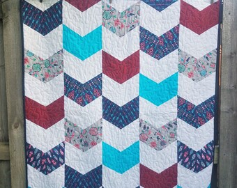 Modern Baby Quilt |  Arrow Quilt | Nursery Bedding | Arrow Bedding | Tribal Nursery | Tribal Bedding