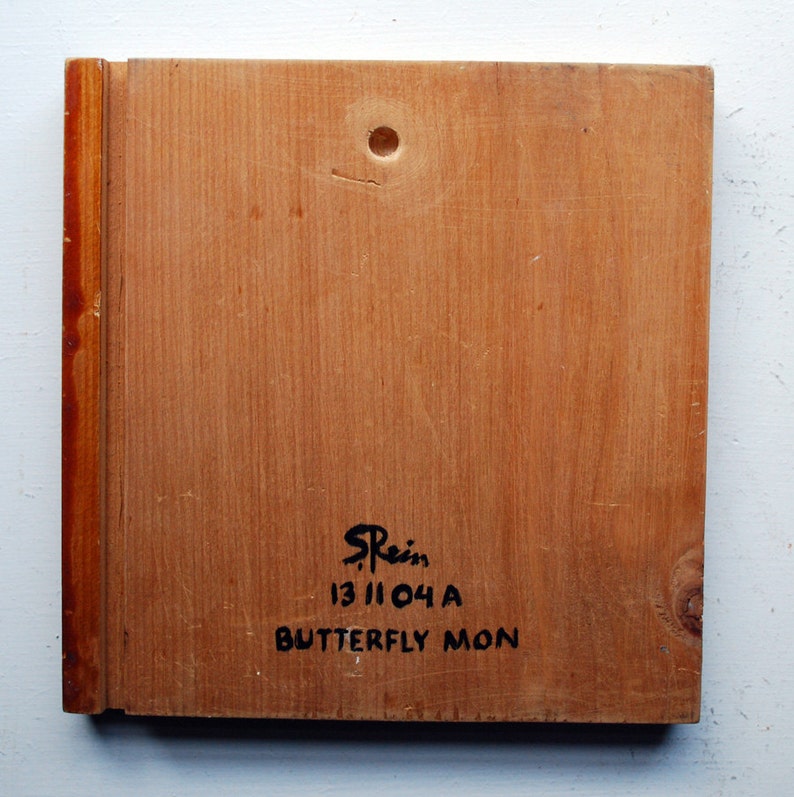 Japanese Butterfly Crest Butterfly Mon Painting on Reclaimed Etsy