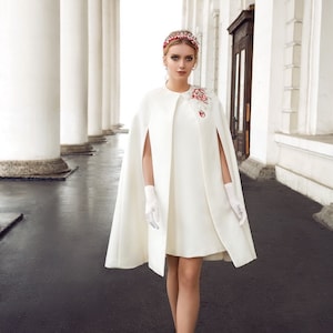 White short jacket for dress hotsell