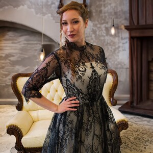 Long sleeve 2025 turtleneck prom dress