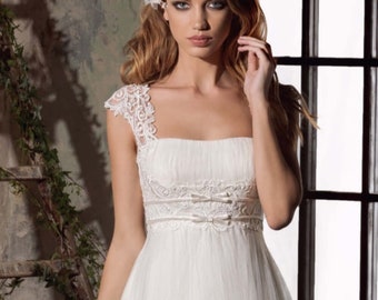 Empire Waist Wedding Dress - Etsy