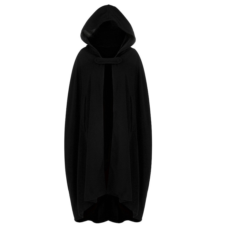 Cloak Adult Hooded Cape Medieval Renaissance Costume Fancy Dress Green Grey Red