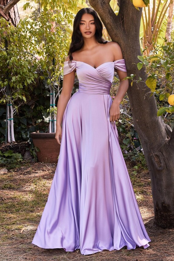 Lavender Short Tulle and Lace Dress - Prom-Avenue