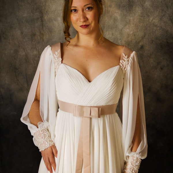 Empire Waist Dress with Sweetheart Neckline