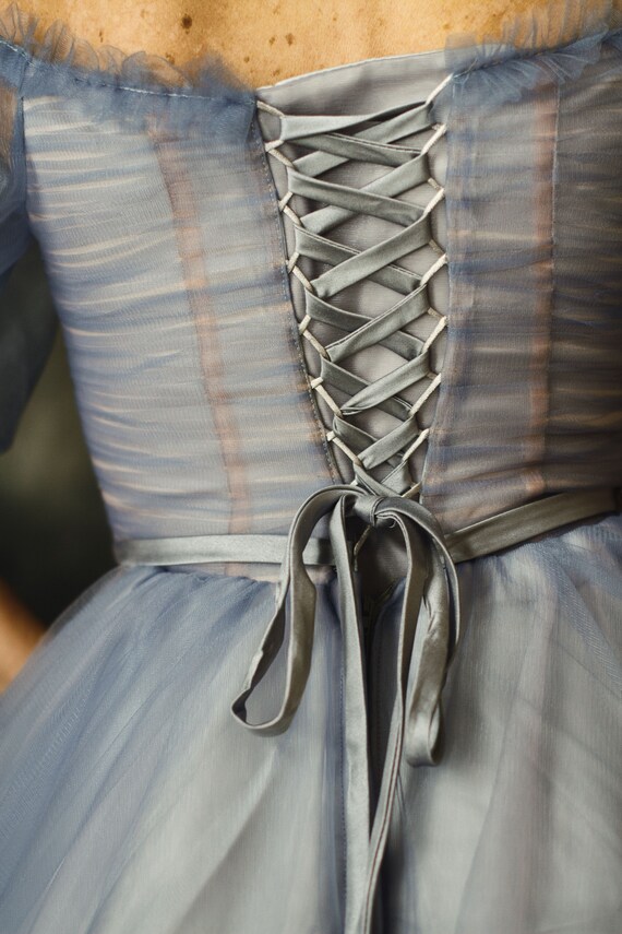 Light Ash Blue Vintage Cosplay Ball 