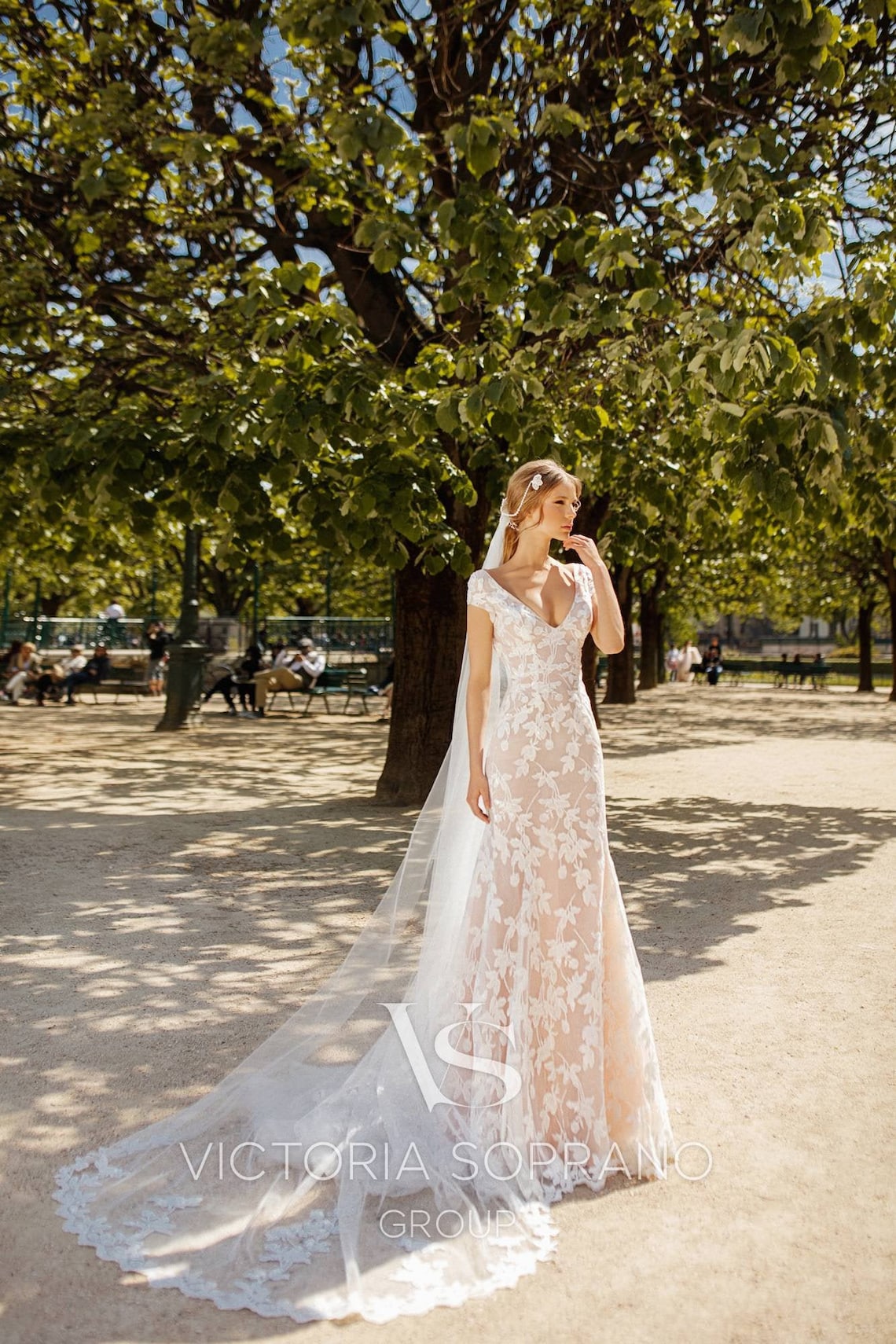 Champagne colour wedding dress cheap