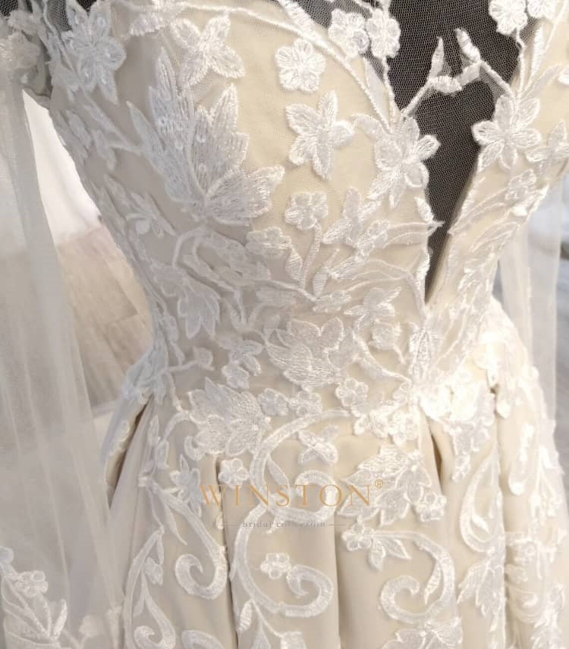 Panna couture draped wedding gown main image 0