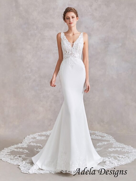 Classic Sleeveless Satin Mermaid 