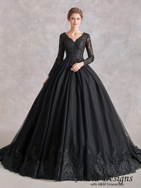 Black Tulle Gown – ALBINA DYLA