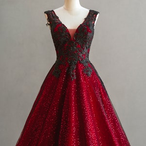 Blue w/ Red Aline Dress main image 1