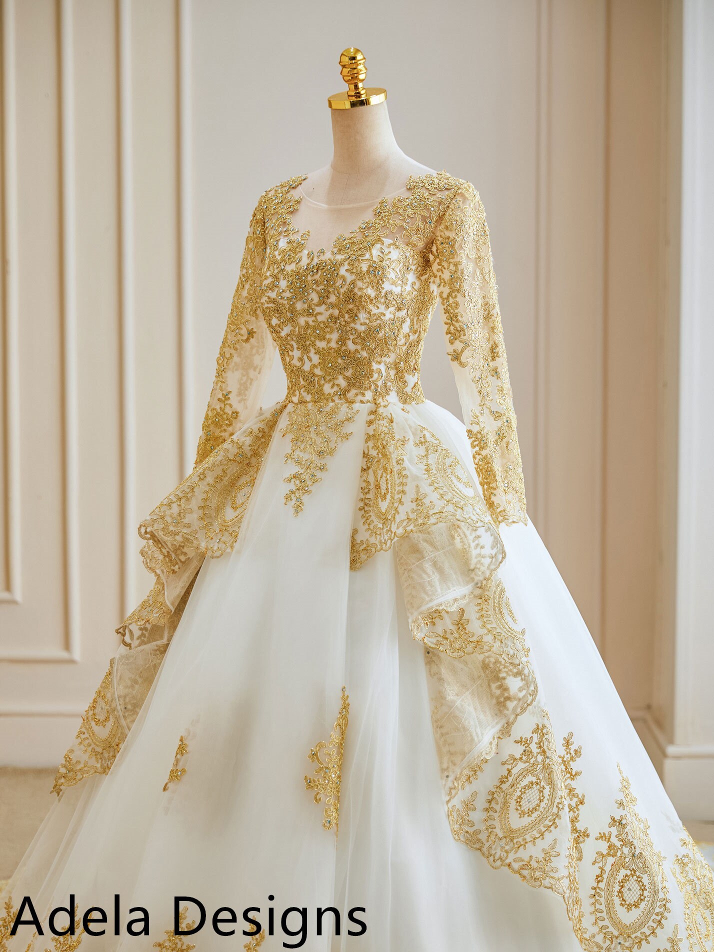 White Gold Dress - Etsy Singapore